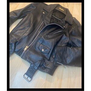 Vintage Black Leather Jacket